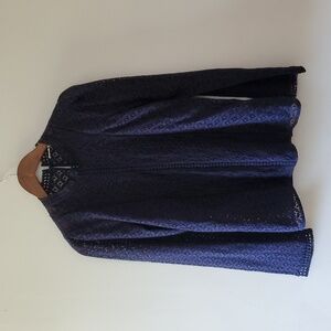 Lace Navy Blouse - Gap